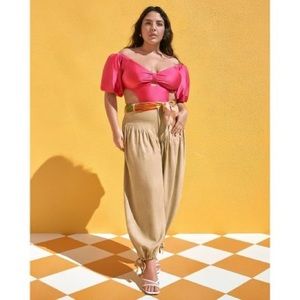 Women’s Yoke High Rise Pants - Fe Noel x Target Khaki Size:12